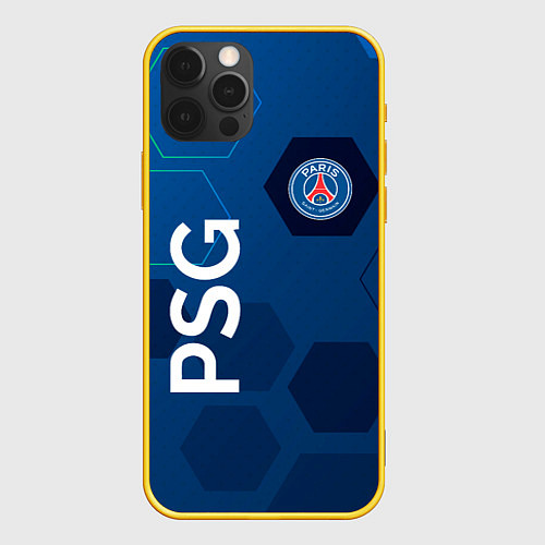 Чехол iPhone 12 Pro PSG абстракция / 3D-Желтый – фото 1