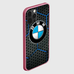 Чехол для iPhone 12 Pro Bmw Соты, цвет: 3D-малиновый — фото 2