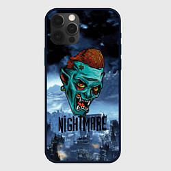 Чехол для iPhone 12 Pro Ночной кошмар - Horror face, цвет: 3D-черный