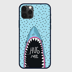 Чехол для iPhone 12 Pro Акула просит обнимашек, цвет: 3D-черный