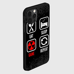 Чехол для iPhone 12 Pro Eat, sleep, Fallout, repeat, цвет: 3D-черный — фото 2
