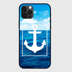 Чехол iPhone 12 Pro Anchor - marine theme