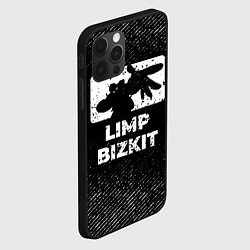 Чехол для iPhone 12 Pro Limp Bizkit с потертостями на темном фоне, цвет: 3D-черный — фото 2