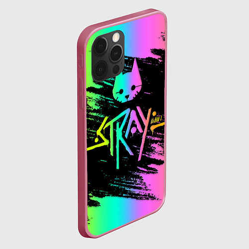 Чехол iPhone 12 Pro Stray gradient / 3D-Малиновый – фото 2