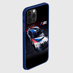 Чехол для iPhone 12 Pro BMW M4 GT4 - M Performance - Motorsport, цвет: 3D-тёмно-синий — фото 2