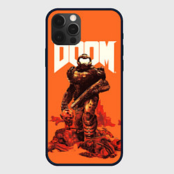 Чехол для iPhone 12 Pro DOOM - Doomguy, цвет: 3D-черный