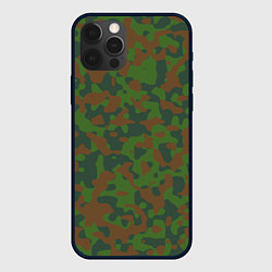 Чехол для iPhone 12 Pro Камуфляж WW2 Soviet, цвет: 3D-черный
