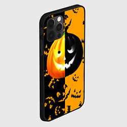 Чехол для iPhone 12 Pro Тыква на Хэллоуин, цвет: 3D-черный — фото 2