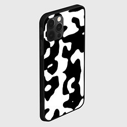 Чехол для iPhone 12 Pro Камуфляж Cowskin крупный, цвет: 3D-черный — фото 2