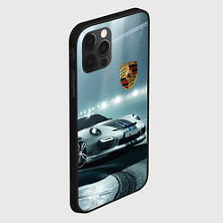 Чехол для iPhone 12 Pro Porsche - racing route - motorsport, цвет: 3D-черный — фото 2