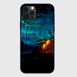 Чехол для iPhone 12 Pro Мрачное место, цвет: 3D-черный