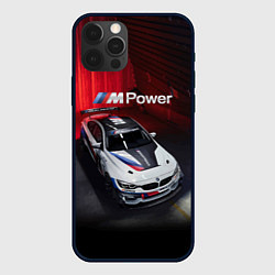 Чехол для iPhone 12 Pro BMW M4 GT4 - Motorsport, цвет: 3D-черный