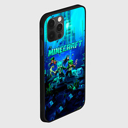 Чехол для iPhone 12 Pro Minecraft water, цвет: 3D-черный — фото 2