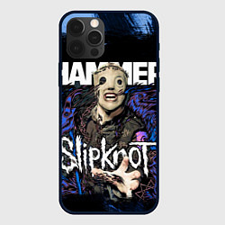 Чехол для iPhone 12 Pro Slipknot hammer blue, цвет: 3D-черный