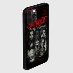 Чехол для iPhone 12 Pro Slipknot dark, цвет: 3D-черный — фото 2