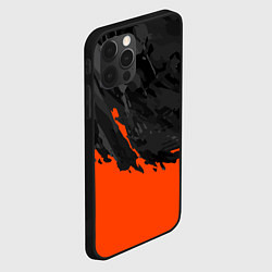 Чехол для iPhone 12 Pro Black & Orange, цвет: 3D-черный — фото 2