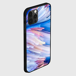 Чехол для iPhone 12 Pro Красочные линии, цвет: 3D-черный — фото 2