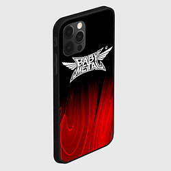 Чехол для iPhone 12 Pro Babymetal red plasma, цвет: 3D-черный — фото 2