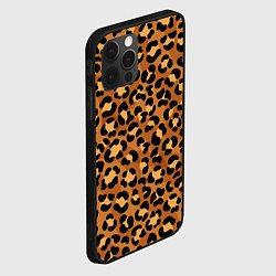 Чехол для iPhone 12 Pro Леопардовый цвет, цвет: 3D-черный — фото 2