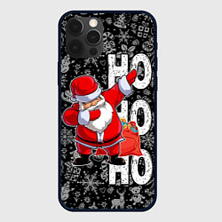 Чехол для iPhone 12 Pro Santa Claus, dabbing, through the snow, цвет: 3D-черный