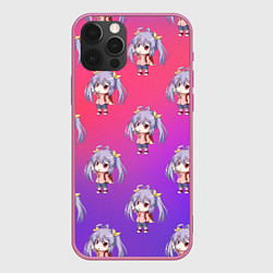 Чехол для iPhone 12 Pro Узор с Рэнгэ - Деревенская глубинка, цвет: 3D-малиновый
