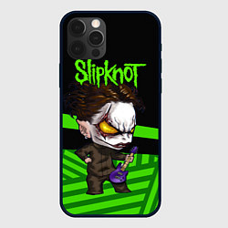 Чехол для iPhone 12 Pro Slipknot dark green, цвет: 3D-черный