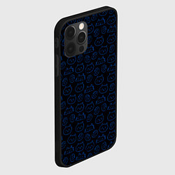 Чехол для iPhone 12 Pro Мультяшные мордочки, цвет: 3D-черный — фото 2