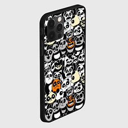 Чехол для iPhone 12 Pro Злобные панды, цвет: 3D-черный — фото 2