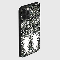 Чехол для iPhone 12 Pro Треугольный шум, цвет: 3D-черный — фото 2