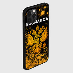 Чехол для iPhone 12 Pro Василиса и зологой герб РФ, цвет: 3D-черный — фото 2