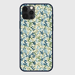 Чехол для iPhone 12 Pro Значки валют, цвет: 3D-черный