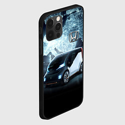 Чехол для iPhone 12 Pro Honda concept on the background of a neon world ma, цвет: 3D-черный — фото 2