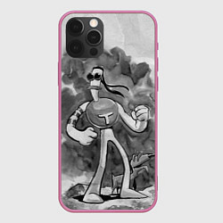 Чехол для iPhone 12 Pro Томминавт и Клювик, цвет: 3D-малиновый