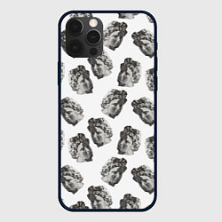 Чехол для iPhone 12 Pro Аполлон - паттерн, цвет: 3D-черный