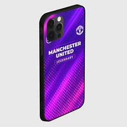 Чехол для iPhone 12 Pro Manchester United legendary sport grunge, цвет: 3D-черный — фото 2