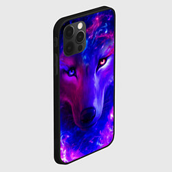 Чехол для iPhone 12 Pro Волшебный звездный волк, цвет: 3D-черный — фото 2