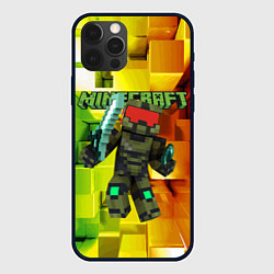 Чехол для iPhone 12 Pro Minecraft - Мастер Чиф, цвет: 3D-черный