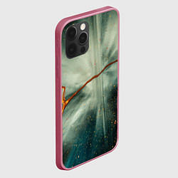 Чехол для iPhone 12 Pro Туман, лучи и краски, цвет: 3D-малиновый — фото 2