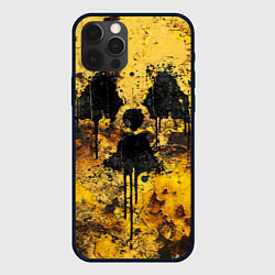 Чехол для iPhone 12 Pro Rusty radiation, цвет: 3D-черный