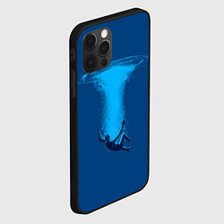 Чехол для iPhone 12 Pro Человек упавший в океан, цвет: 3D-черный — фото 2