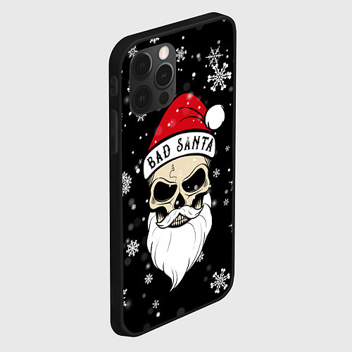 Чехол iPhone 12 Pro Christmas Bad Santa / 3D-Черный – фото 2