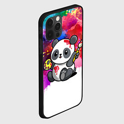 Чехол для iPhone 12 Pro Милый пандёныш - великий художник, цвет: 3D-черный — фото 2