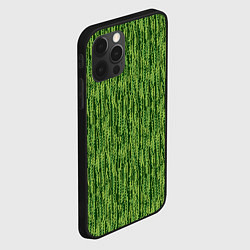Чехол для iPhone 12 Pro Милитари полоска пиксельная, цвет: 3D-черный — фото 2