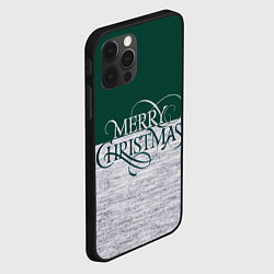 Чехол для iPhone 12 Pro Merry Christmas зелёный, цвет: 3D-черный — фото 2