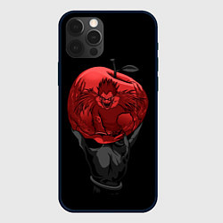 Чехол для iPhone 12 Pro Рюк и красное яблоко, цвет: 3D-черный