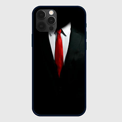 Чехол для iPhone 12 Pro Hitman, цвет: 3D-черный
