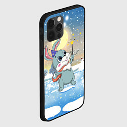 Чехол для iPhone 12 Pro Зайка с волшебной палочкой, цвет: 3D-черный — фото 2