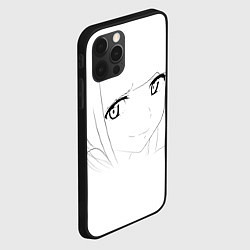 Чехол для iPhone 12 Pro Аниме девочка скетч, цвет: 3D-черный — фото 2