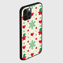 Чехол для iPhone 12 Pro Love new year, цвет: 3D-черный — фото 2