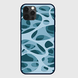 Чехол для iPhone 12 Pro Снежные лабиринты, цвет: 3D-черный